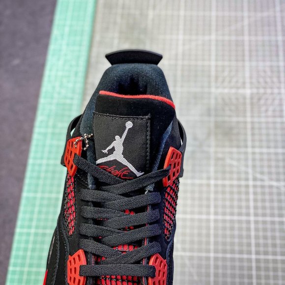 Air Jordan 4AJ4 Oreo black and red Vintage sneakers - Picture 7 of 9